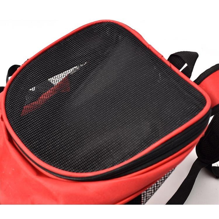 2003🎀寵物背包🎀雙肩背包 外出遊玩便攜透氣可折疊包 網紗狗偝包 牛津布可調節-細節圖9