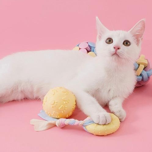 4037寵物玩具狗狗棉布玩具耐咬磨牙棒潔齒狗狗TPR自嗨玩具球用品-細節圖4