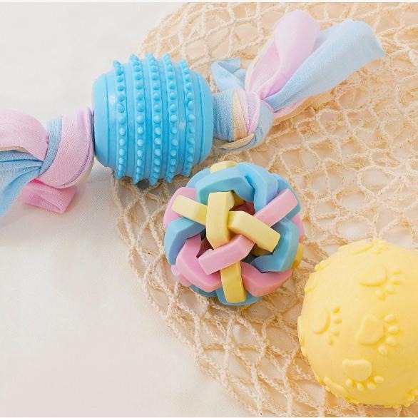 4037寵物玩具狗狗棉布玩具耐咬磨牙棒潔齒狗狗TPR自嗨玩具球用品-細節圖6