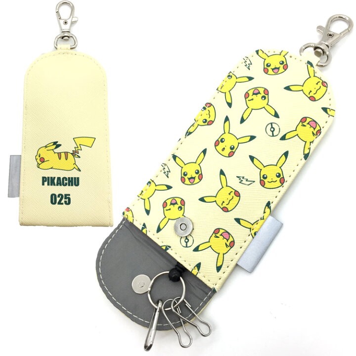 寶可夢 Pokemon 伸縮 鑰匙包 鑰匙圈 鑰匙扣 鑰匙環 夜光 反光 多功能 大容量 鑰匙收納-細節圖2