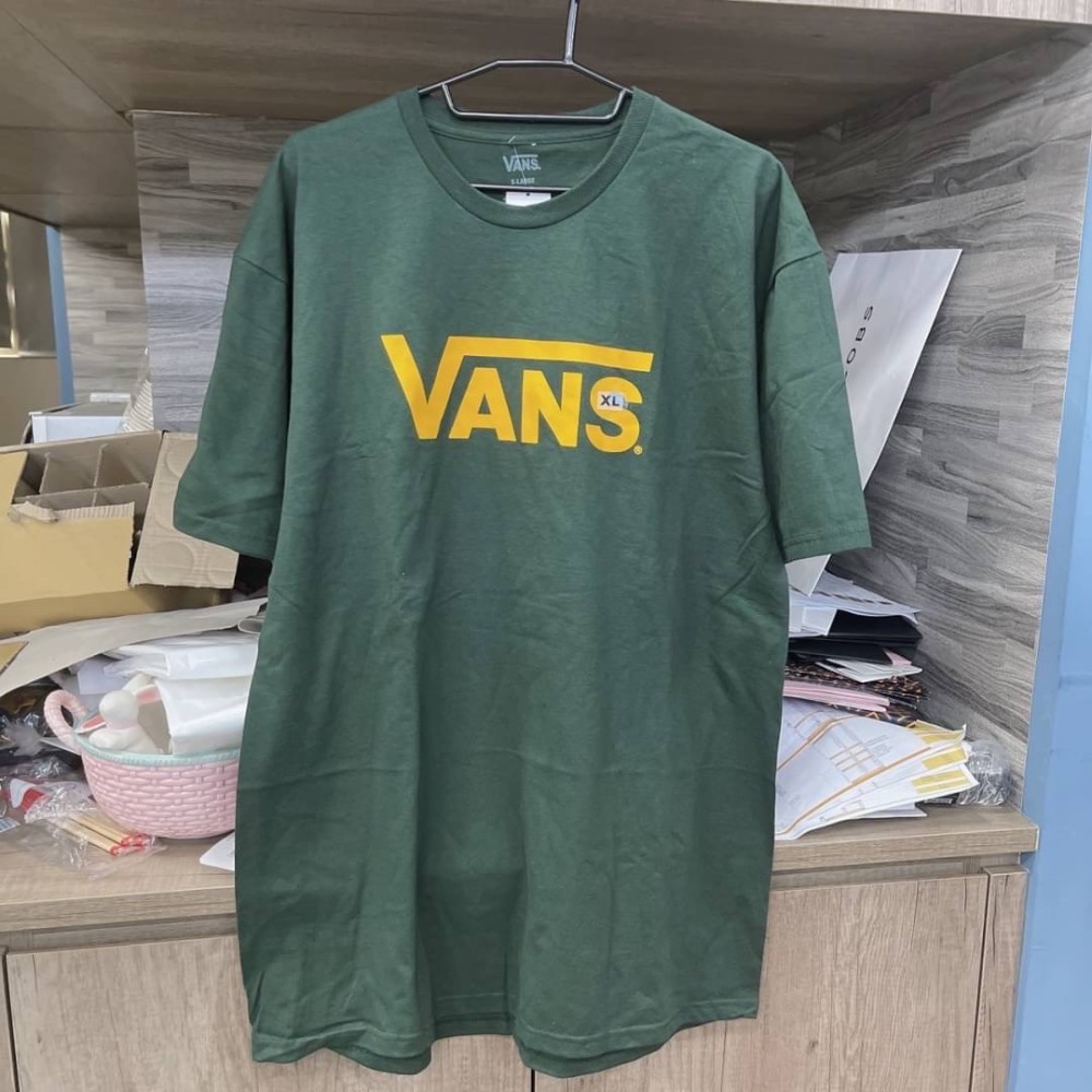 Vans 墨綠色男生短袖上衣-細節圖2