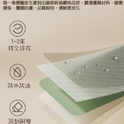台灣精臣 公司貨 標籤機H1S原廠標籤貼紙-連續貼紙系列-細節圖3