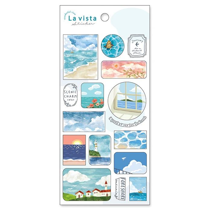 【MIND WAVE ⪩⪨ 秘境現貨】日本製 La vista 霧面透明貼紙 手帳貼紙-細節圖3