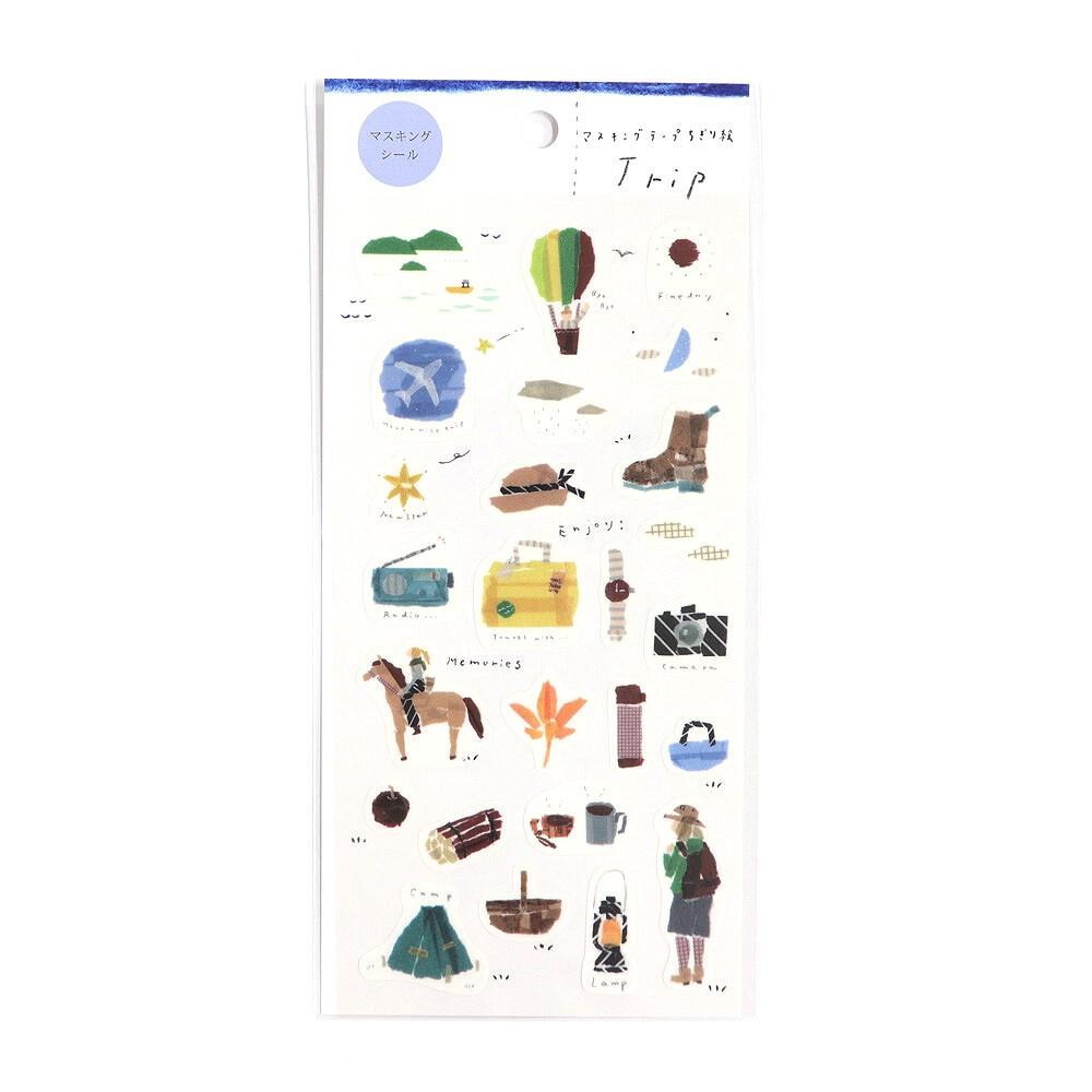 【SAIEN ⪩⪨ 秘境現貨】日本製 田村美紀 手帳貼紙 和紙 紙膠帶貼紙-細節圖5