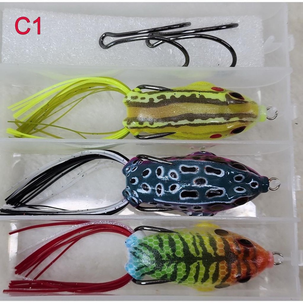 【魚戰釣具】超值4格3入雷蛙套組-細節圖2