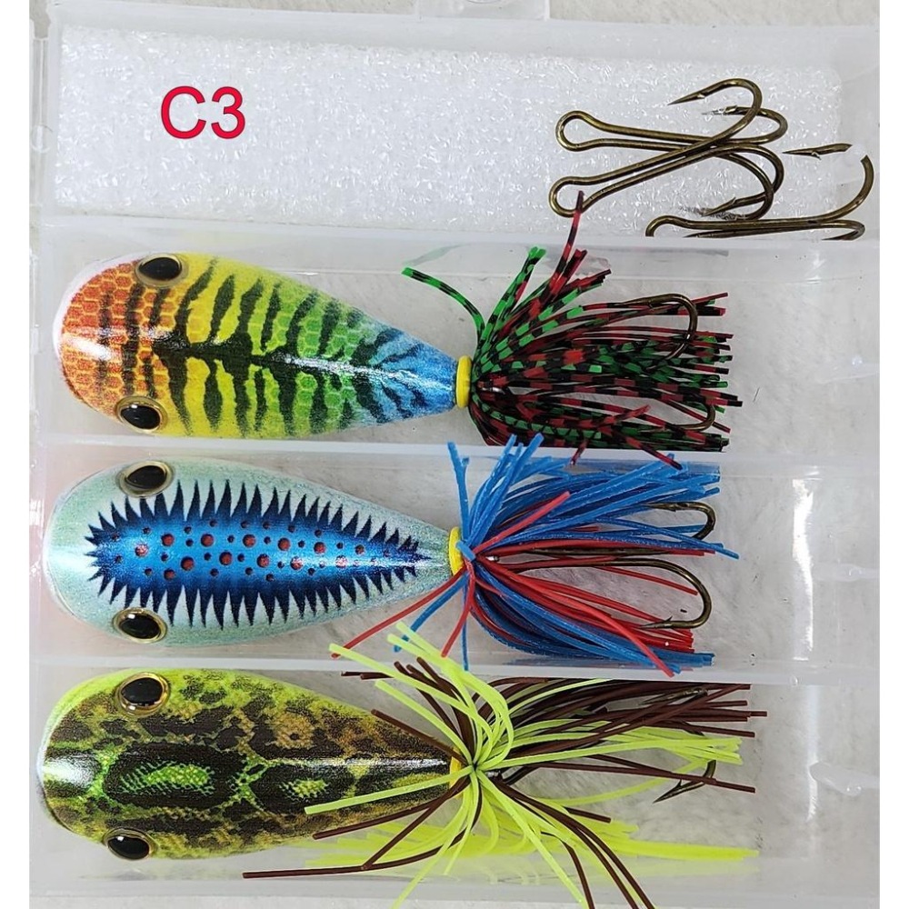 【魚戰釣具】超值4格3入雷蛙套組-細節圖4