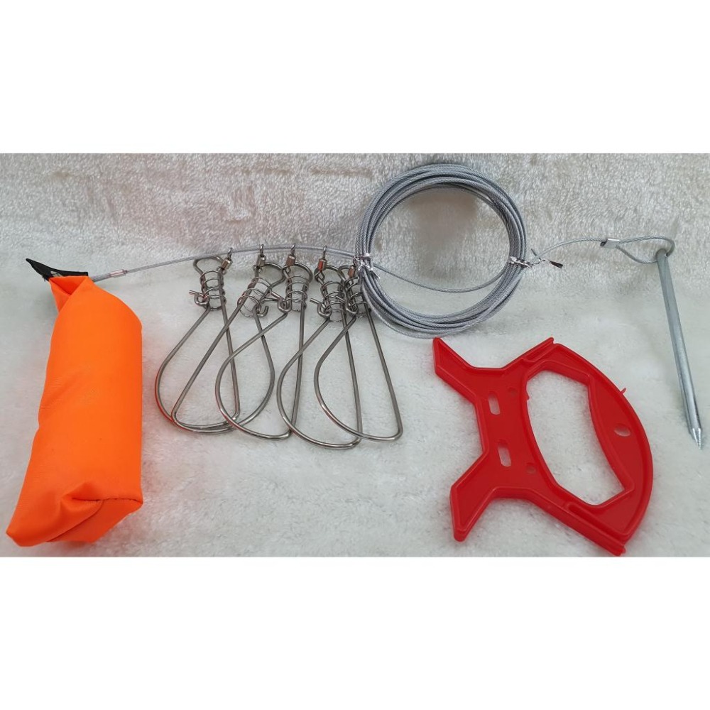 【魚戰釣具】全配活魚扣(5扣)浮標+手拉繩-細節圖2