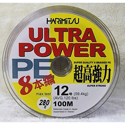 【魚戰釣具】ULTRA POWER 100m(黑色PE) 連盤
