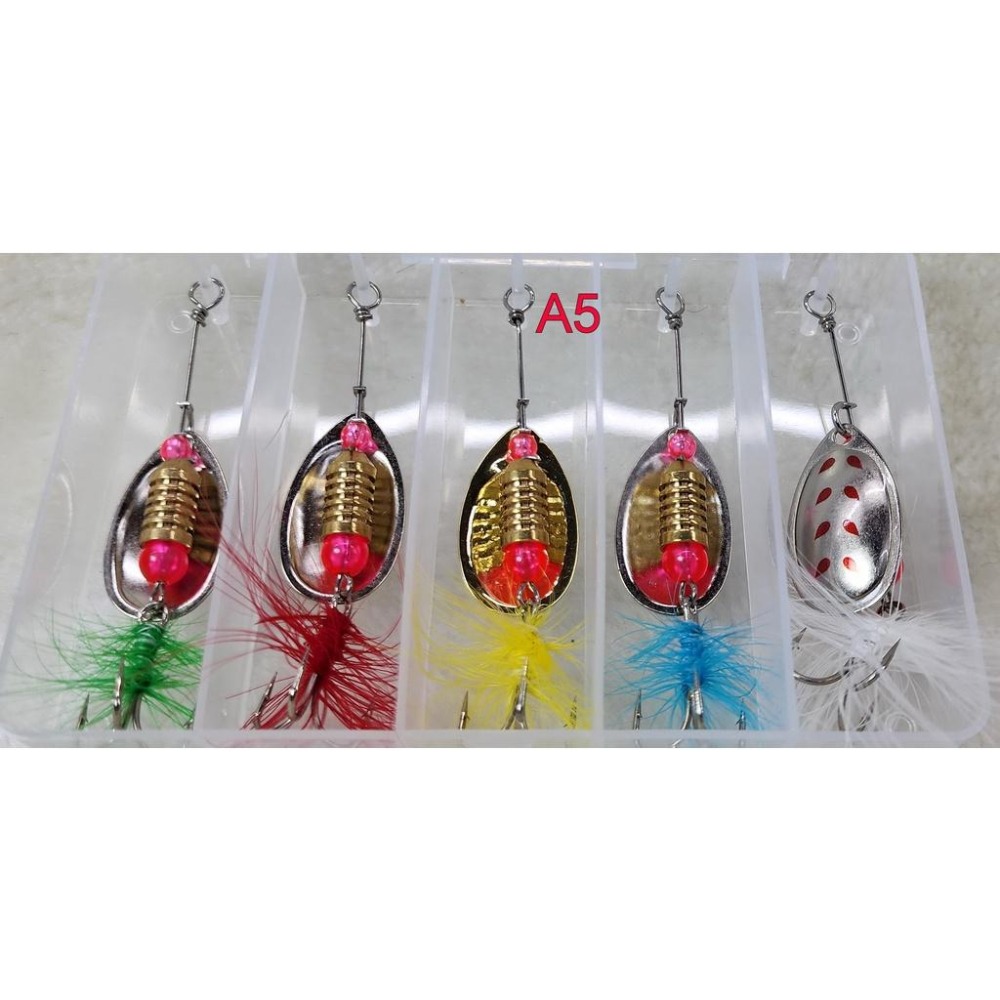 【魚戰釣具】超值亮片套組5入-細節圖5
