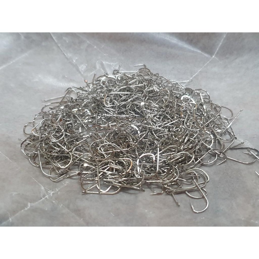 【魚戰釣具】魚戰鈦鉤(白袖) 500支大包裝，不會開鉤，不會生鏽，鉤尖鋒利-細節圖2