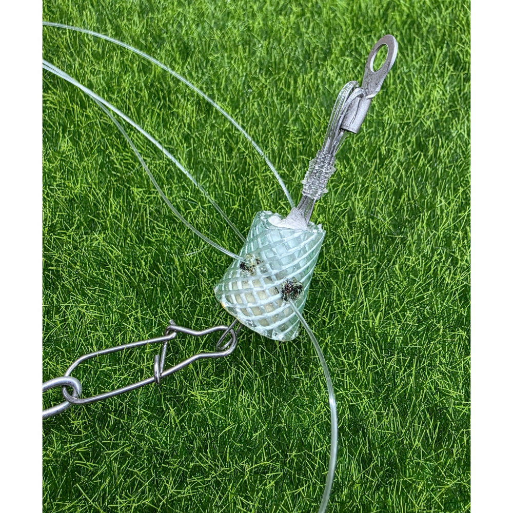 【魚戰釣具】手工白鐵鰱魚勾 方塊餌適用-細節圖4