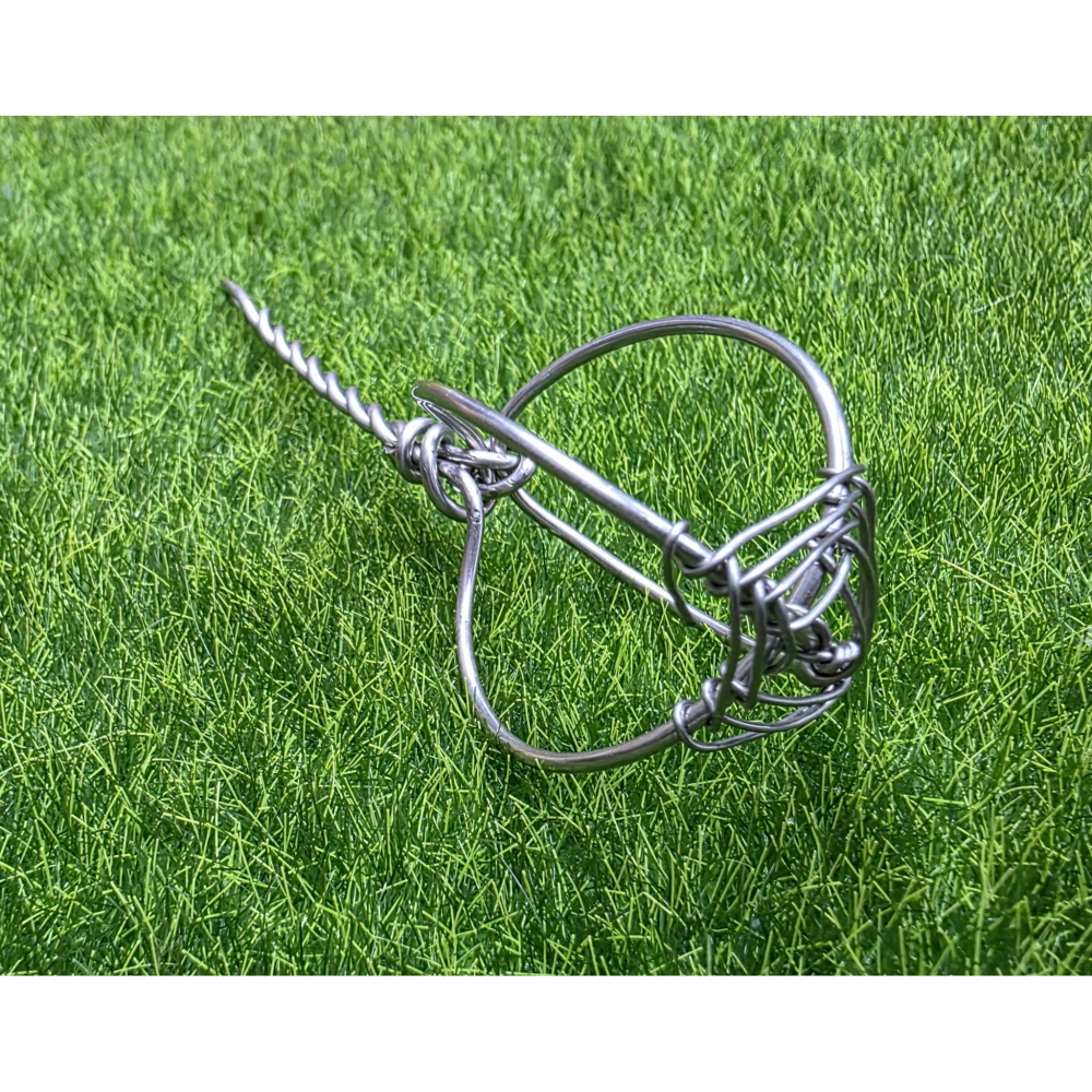 【魚戰釣具】手工白鐵鰱魚勾 方塊餌適用-細節圖6