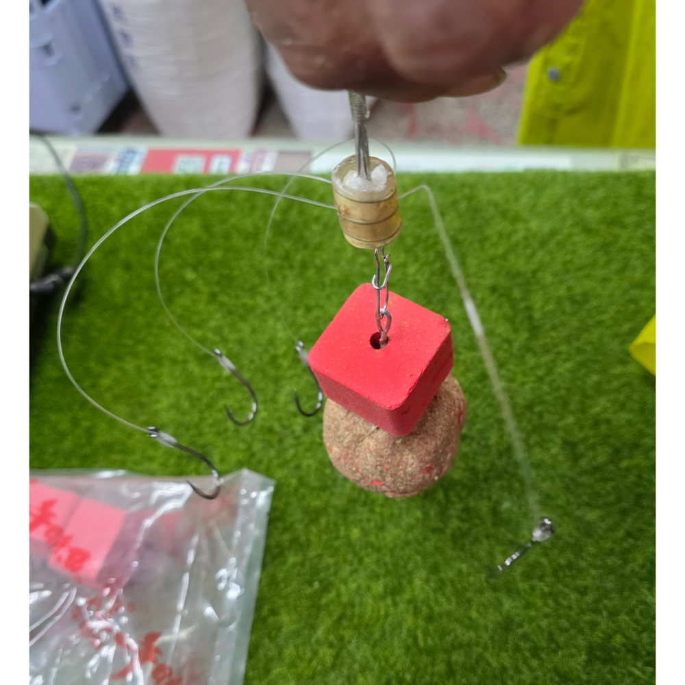 【魚戰釣具】手工白鐵鰱魚勾 方塊餌適用-細節圖7