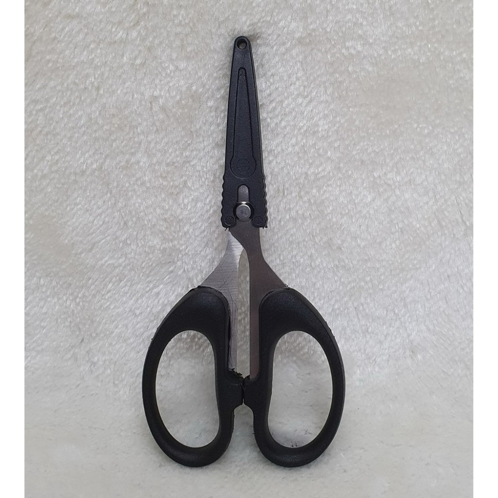 【魚戰釣具】齒型萬用剪刀(防護蓋)  可剪PE-細節圖2
