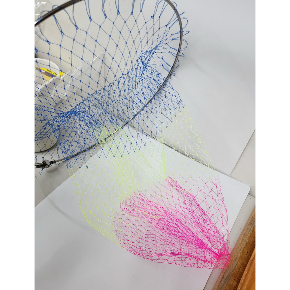 【魚戰釣具】白鐵條框+彩色磯玉網-細節圖2