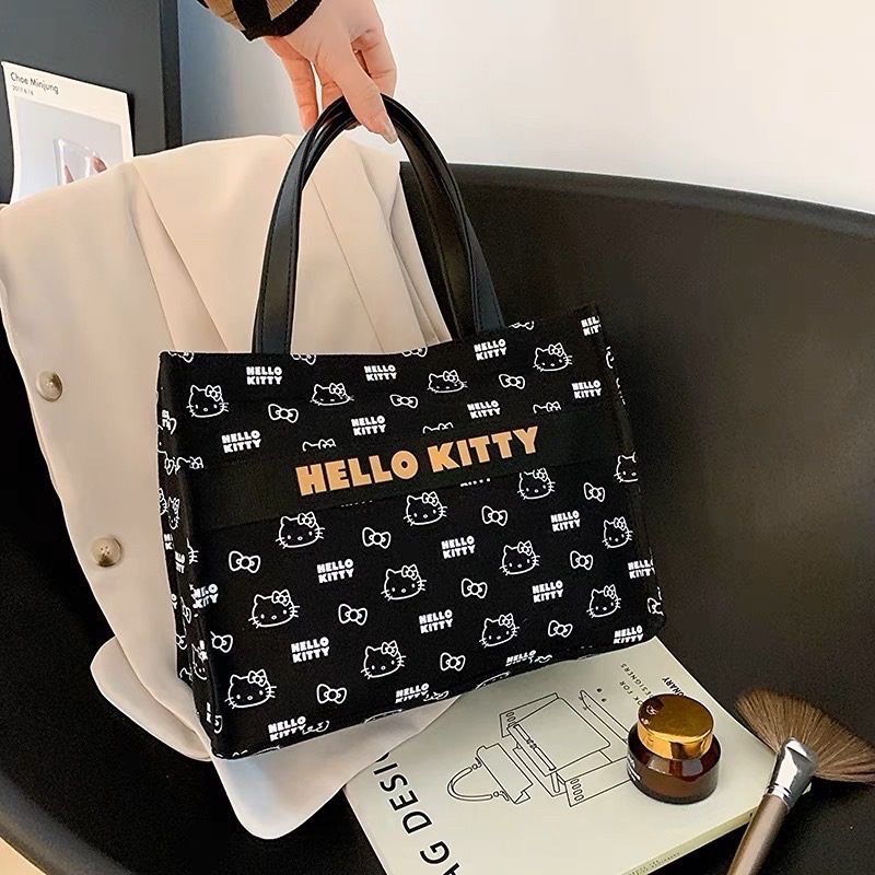 正品 kitty帆布包 超大容量 媽咪包 購物袋-細節圖3