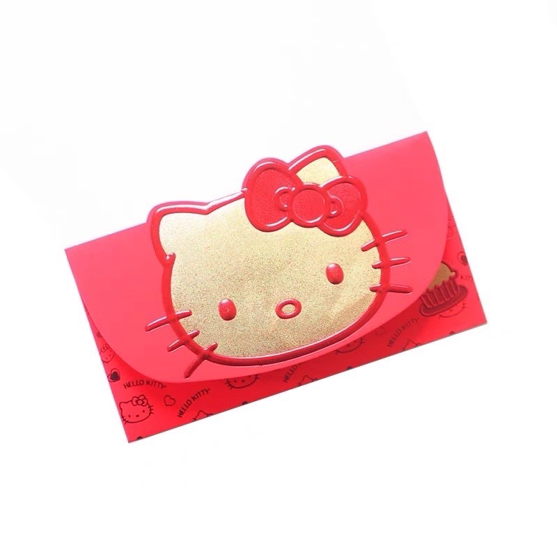 正品 20223新款kitty 燙金紅包 紅包袋 4入🧧-細節圖8
