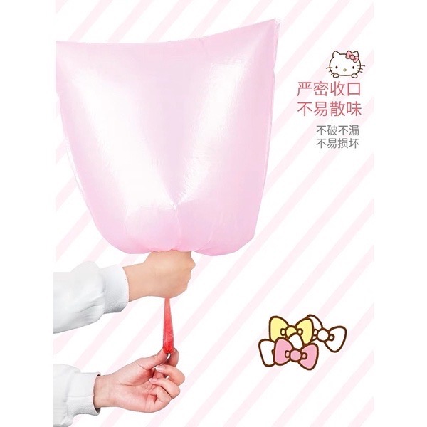 正品 kitty抽繩垃圾袋 家用加厚 手提式 厨房束口大號 垃圾袋（超好用👍👍）一卷-細節圖7