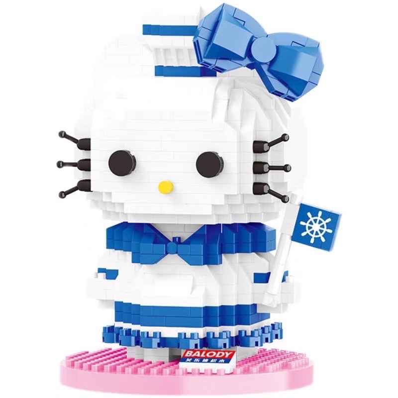 正品 日本 樂高積木hello kitty拼裝禮物 🎁積木+發光罩 12款❤️-細節圖5