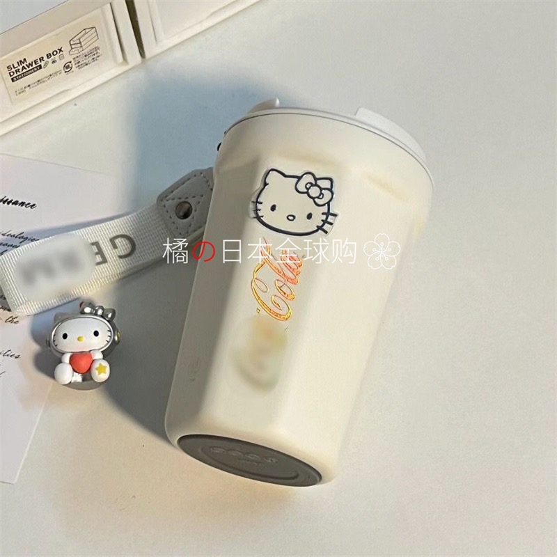 正品 日本ZGP hellokitty保温杯子 水杯美式不鏽鋼 隨手杯 冰霸杯-細節圖3