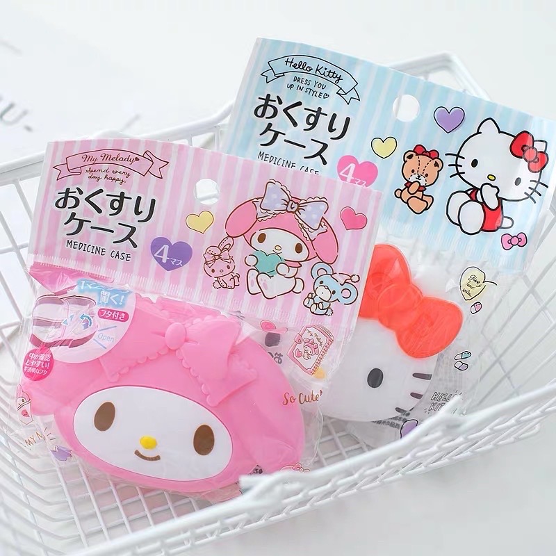 正品 日本kitty藥盒  分隔藥盒 收納盒❤️-細節圖2