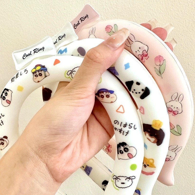 正品蠟筆小新 夏季 冰涼項圈 防暑 降溫神器 戶外 運動 降溫圈 日式 pcm 冰涼脖頸圈 冰感項圈 夏季必備 迅速降溫-細節圖4