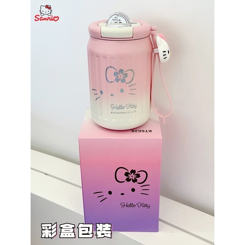 正品 hellokitty保温杯 陶瓷内胆 咖啡杯 高颜值 不鏽鋼杯-細節圖4
