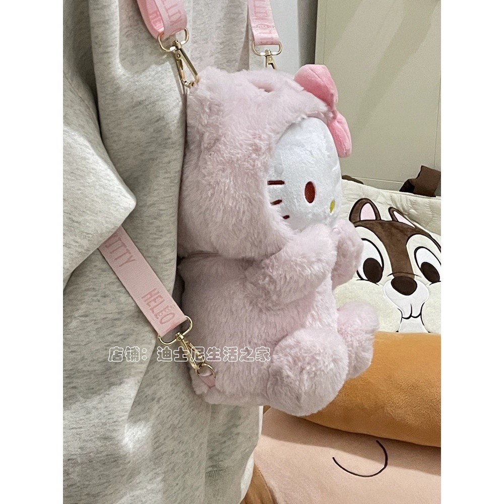 正品hellokitty保温杯 高顏值可愛毛絨禮盒 316 吸管杯-細節圖8