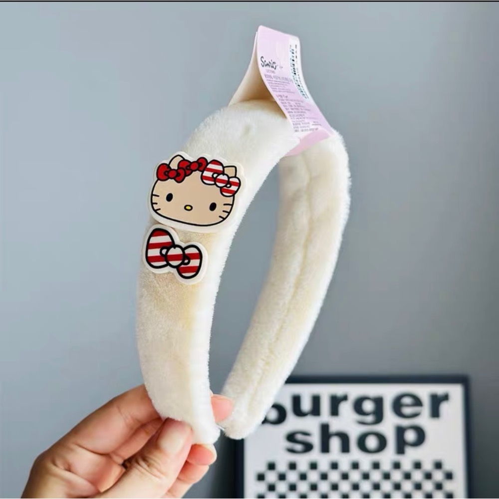 正品 可愛hello kitty髮圈 髮窟 少女心軟萌頭箍 飾品-細節圖3