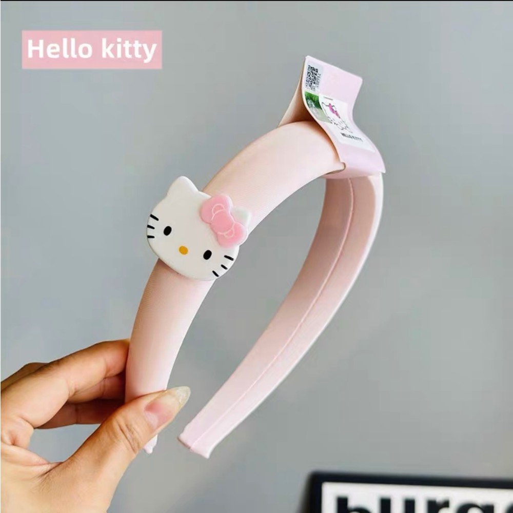 正品 可愛hello kitty髮圈 髮窟 少女心軟萌頭箍 飾品-細節圖4