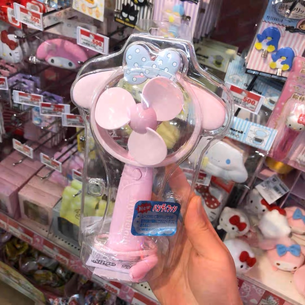正品 日本貨kitty手持凉爽自動小風扇（電池款）-細節圖2