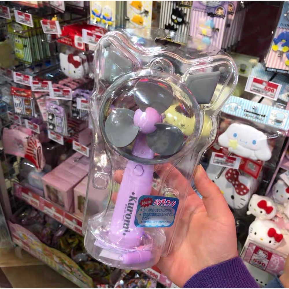 正品 日本貨kitty手持凉爽自動小風扇（電池款）-細節圖5