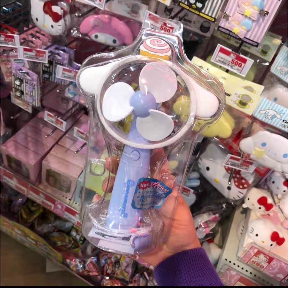 正品 日本貨kitty手持凉爽自動小風扇（電池款）-細節圖6