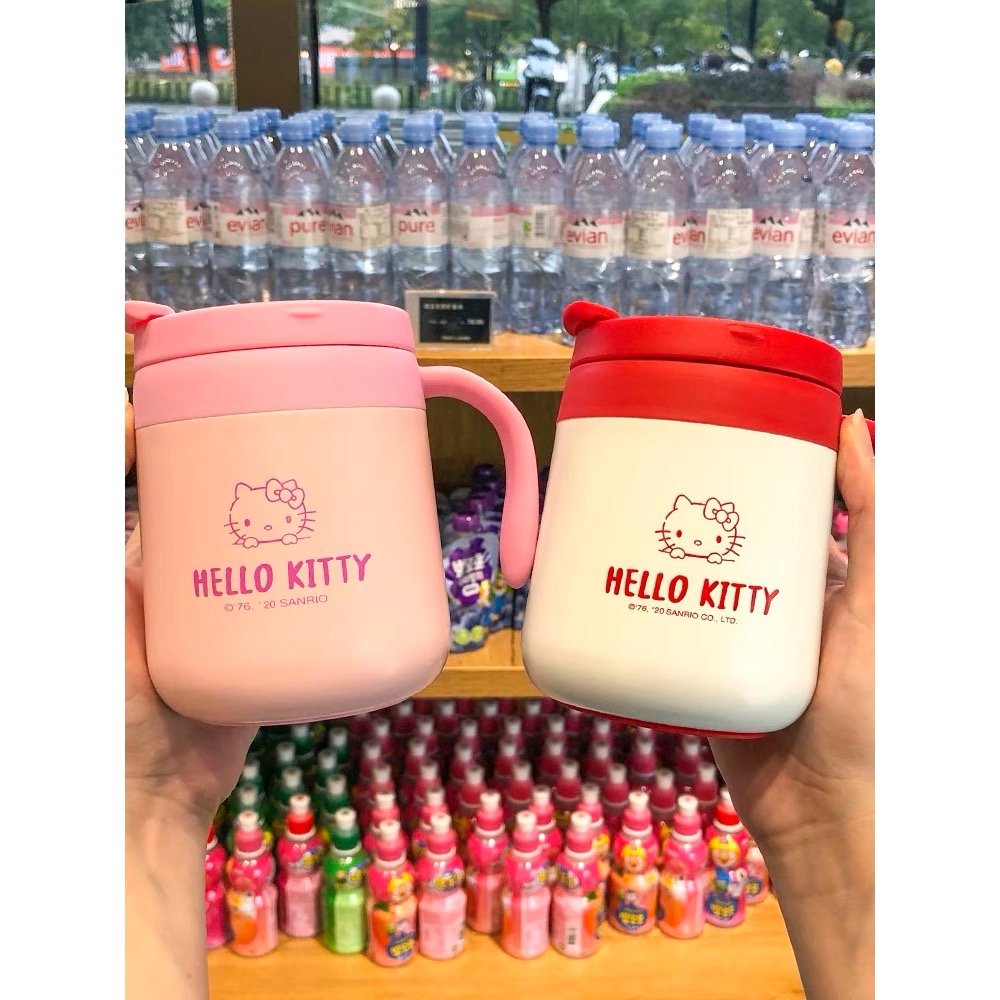 正品可愛Kitty保温杯316不銹鋼 水杯 咖啡杯-細節圖4