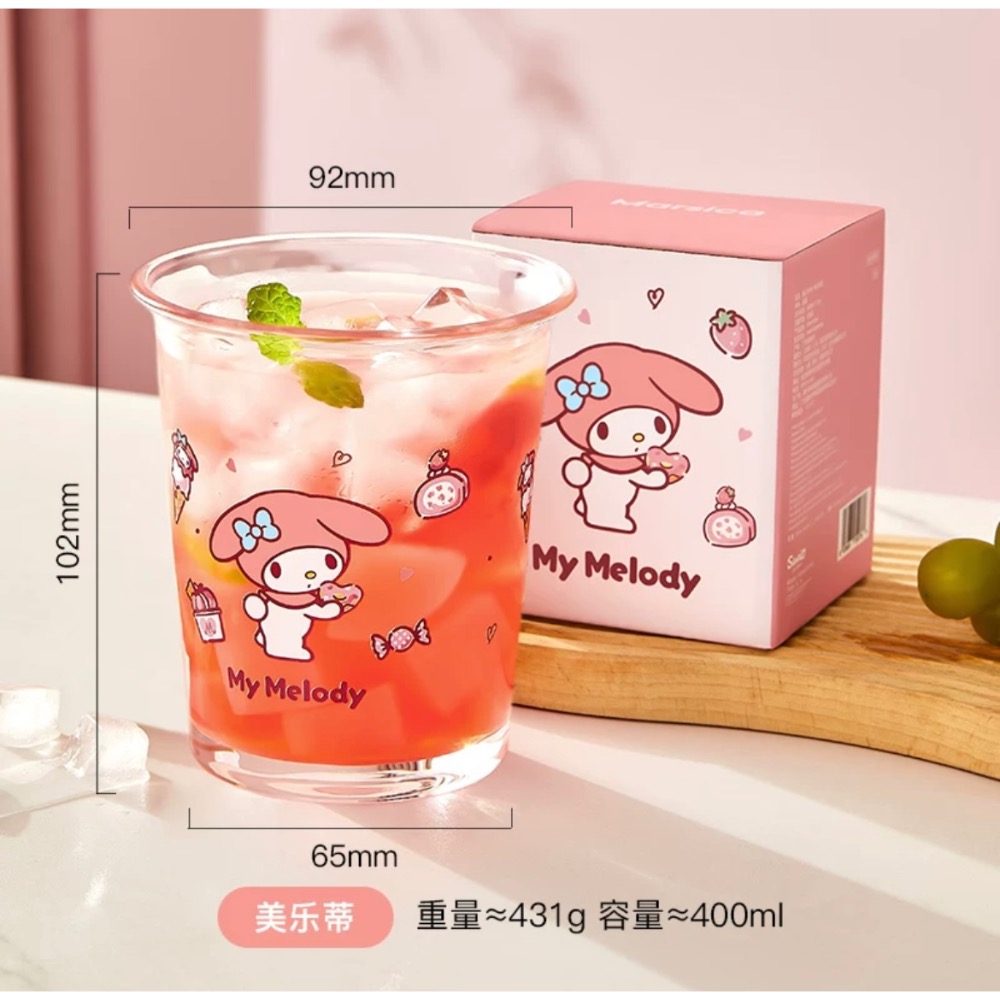 正品 hellokitty玻璃杯 印花玻璃杯 咖啡杯 牛奶杯（一個）-細節圖6