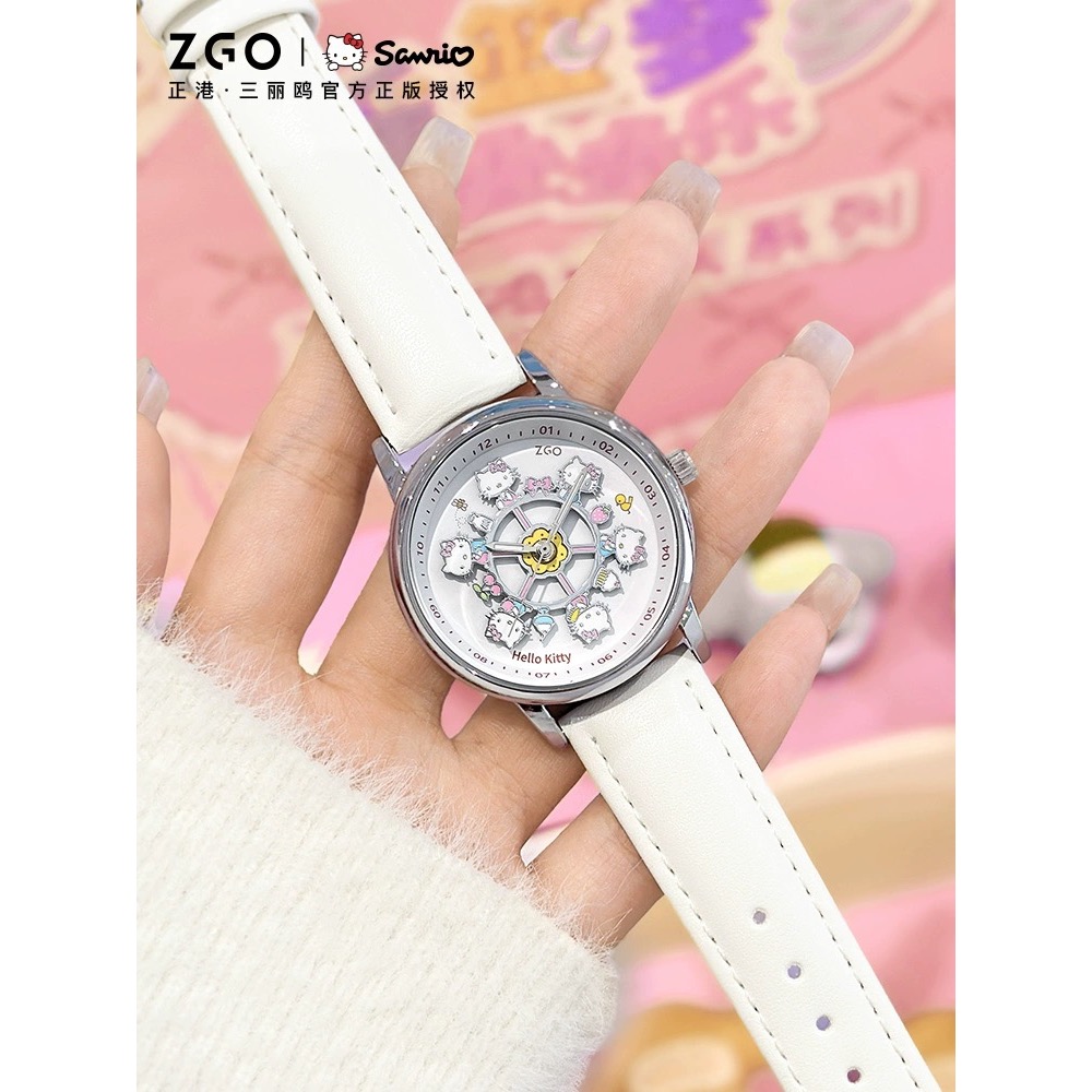 正品 hellokitty凱蒂貓旋轉木馬 手錶 高顏值 生日禮物🎁4款-細節圖3