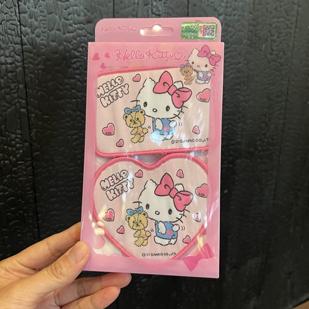 ￼正品 HELLOKITTY瀏海貼 洗臉化妝少女頭飾 碎髮貼 可愛頭飾（一組兩入）-細節圖2