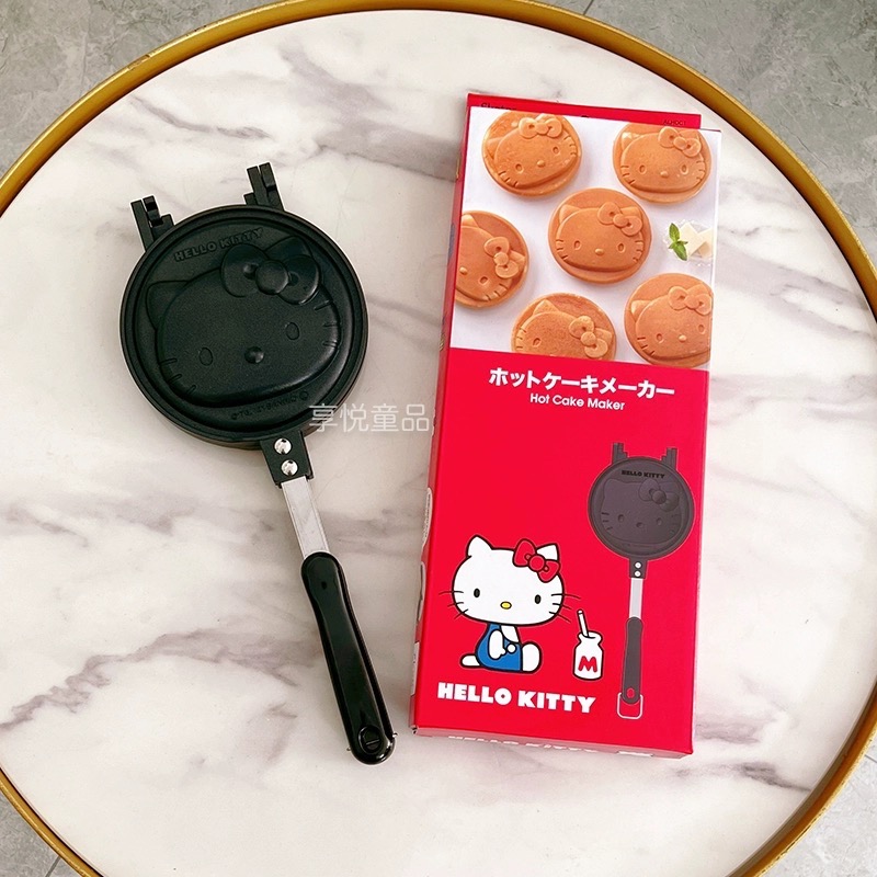正品 日本skater圓形立體Kitty史努比雙面吐司不沾鍋 鬆餅鍋-細節圖7