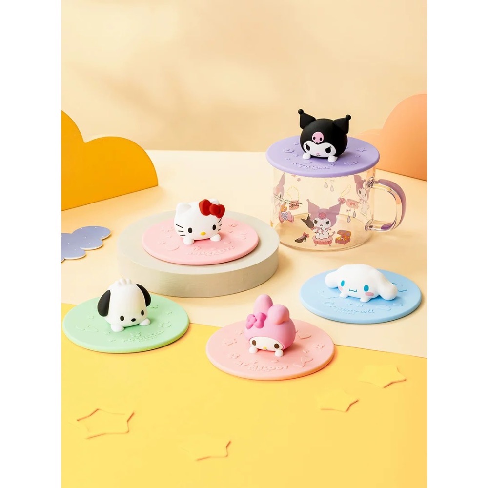 ￼正品 hellokitty食品級矽膠杯蓋 通用圓形 可愛蓋子-細節圖5