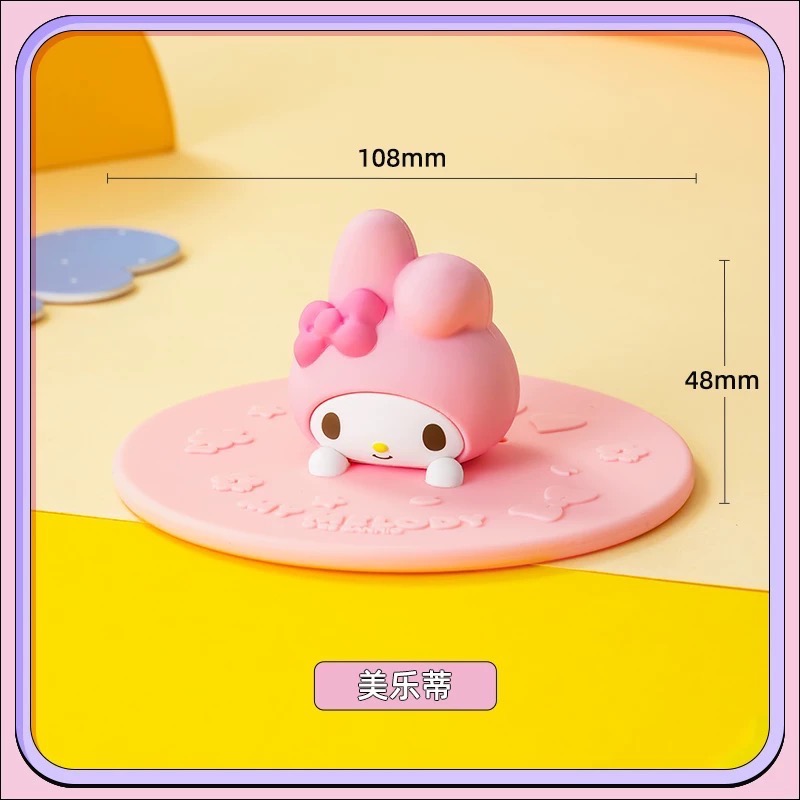 ￼正品 hellokitty食品級矽膠杯蓋 通用圓形 可愛蓋子-細節圖7