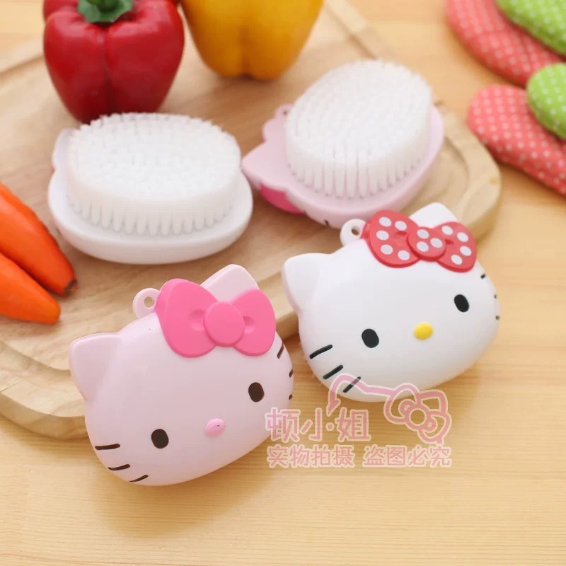 正品 日本hellokitty凱蒂貓新清潔刷 地板刷 刷子-細節圖2
