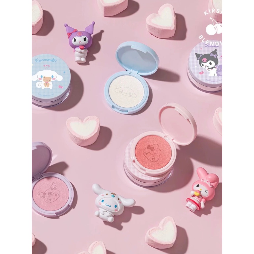 正品 限量！韓國Kirsh三麗鷗聯名高光散粉 美樂蒂庫洛米玉桂狗 蜜粉-細節圖4