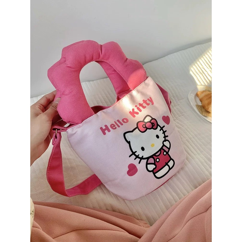 正品 kitty雲朵手提包包 可愛單肩包 托特包 斜背包-細節圖2