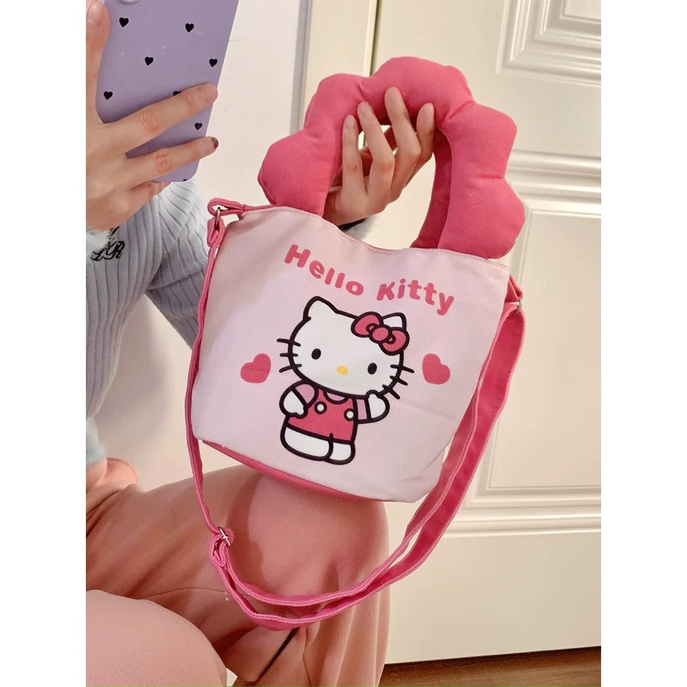 正品 kitty雲朵手提包包 可愛單肩包 托特包 斜背包-細節圖3