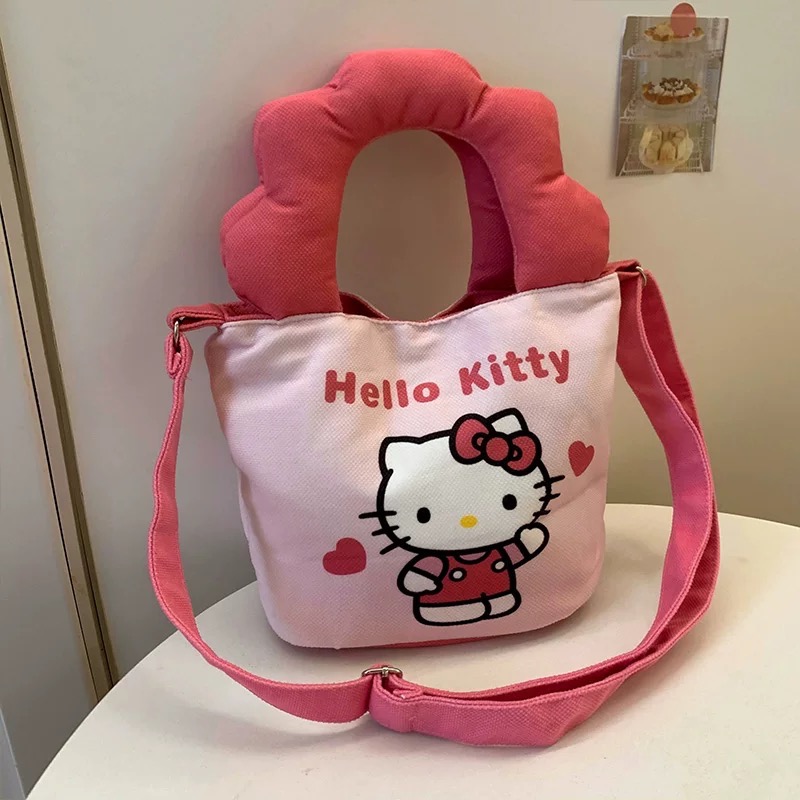 正品 kitty雲朵手提包包 可愛單肩包 托特包 斜背包-細節圖5