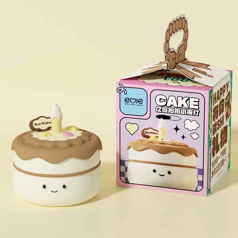 正品 HelloKitty生日蛋糕拍拍燈usb燈治癒小夜燈 臥室氛圍燈 睡眠燈-細節圖9