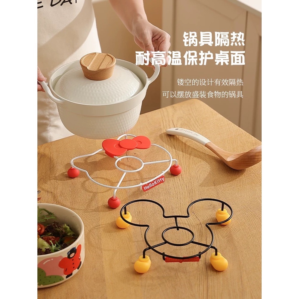 正品 日本HelloKitty鍋架 厨房多功能置物架-細節圖3