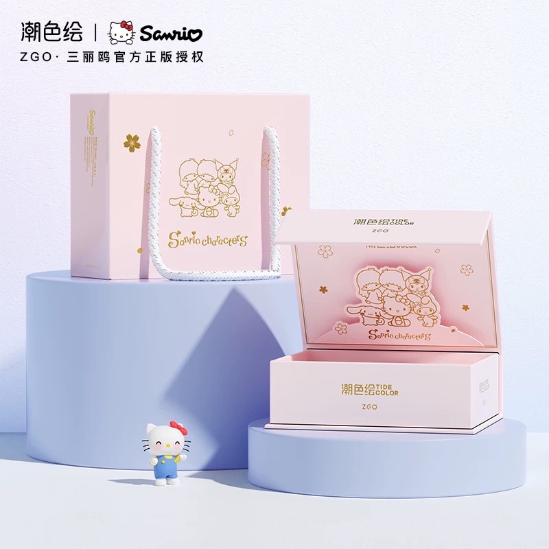 正品 潮色繪X三麗鷗Hellokitty凱蒂貓手鍊 輕奢小眾 精緻生日禮物-細節圖3