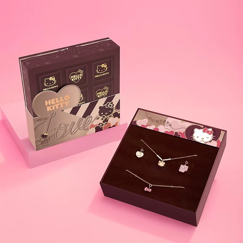 正品 馬克圖布Hello Kitty巧克力項鍊飾品 禮盒 送女友禮物💝-細節圖6