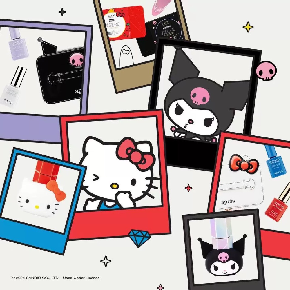 正品 美國進口 Apres 聯名三麗鷗 Hello Kitty Kuromi 聯名 手持美甲燈 美甲燈💅-細節圖6